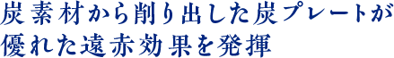 純度九九・九%の
炭素材料を使用した