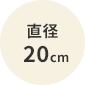 直径20cm
