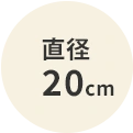 直径20cm