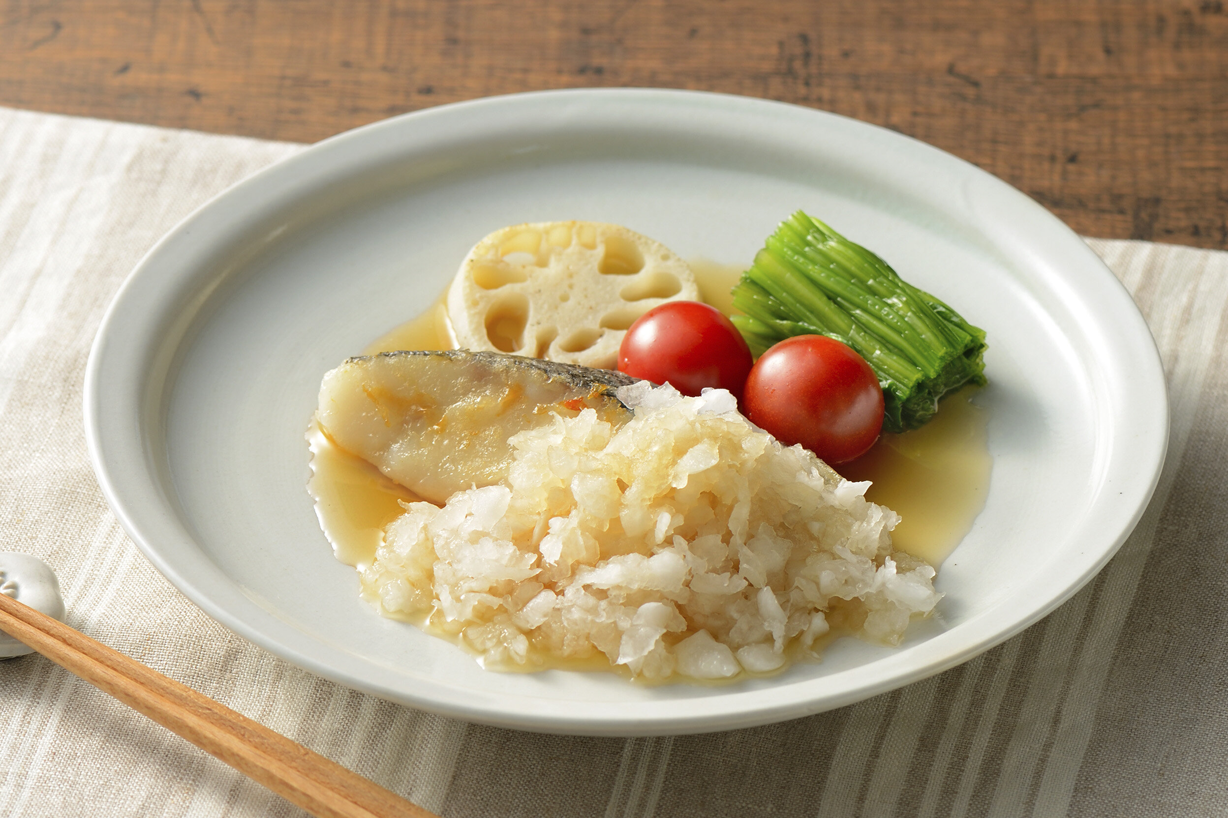 白身魚のおろし煮風