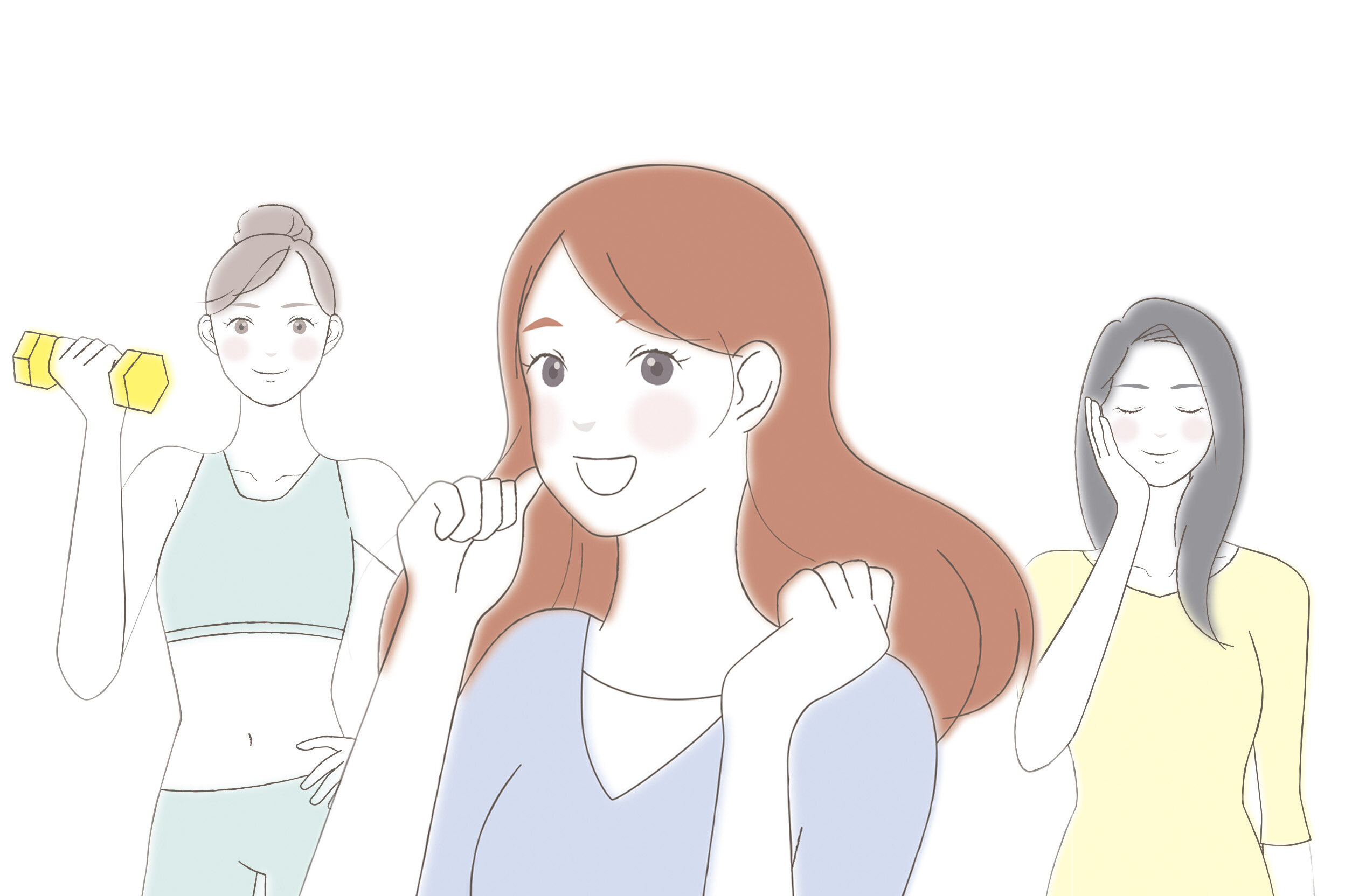 美容と健康のイメージイラスト